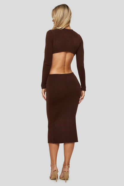 Dress ALANA brown